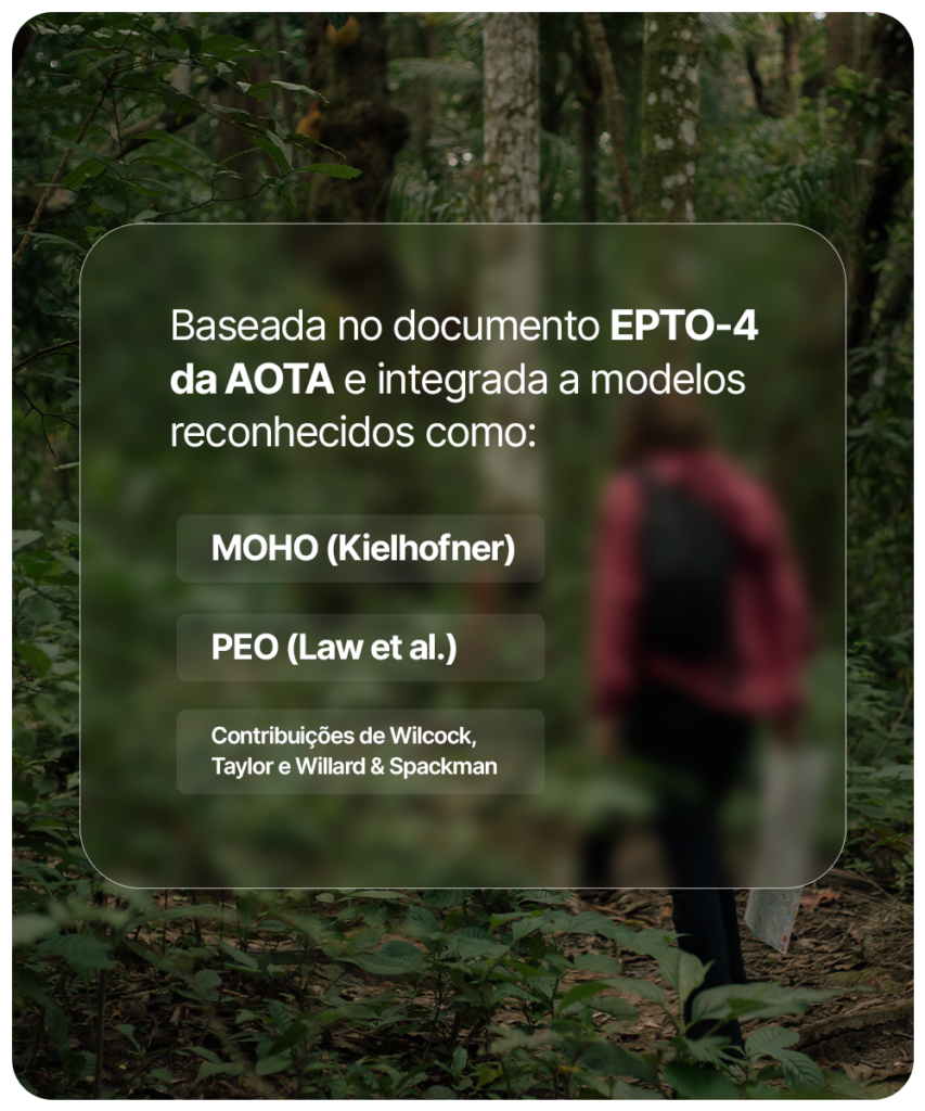 Imagem de gabi numa floresta com um texto falando sobre EPTO